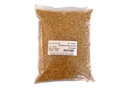 Sachet de 2kg de pelotes de pollen sec de fleurs